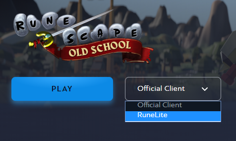 Client selection screen